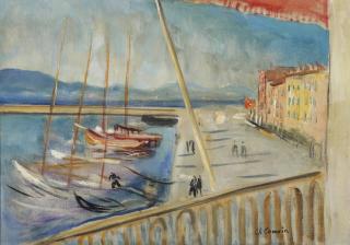 Charles H. Camoin - Vue Du Port De Saint-Tropez De L\'Hotel Sube