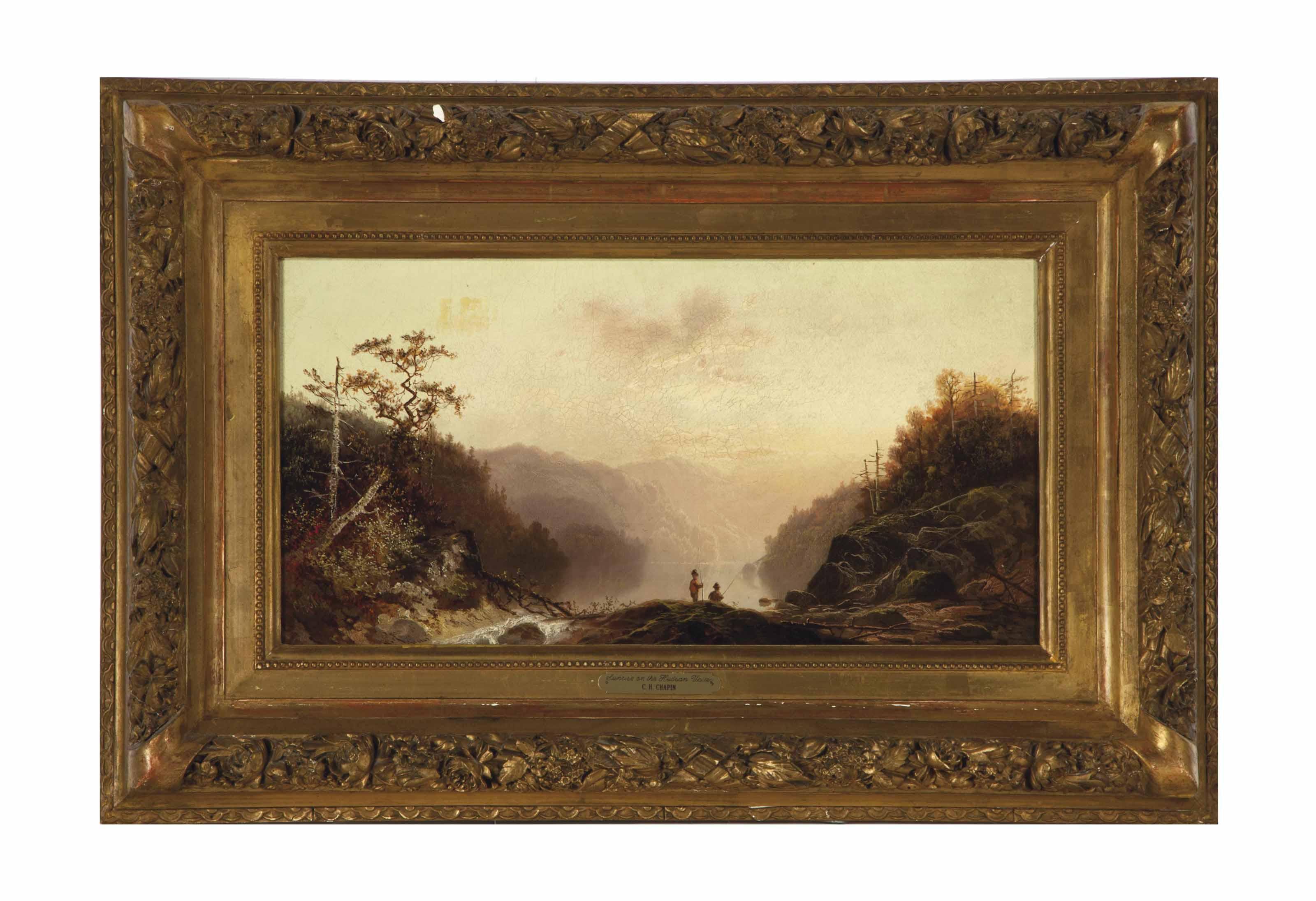 Charles H. Chapin - Sunrise On The Hudson Valley