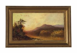 Charles H. Chapin - Sunset On The Hudson Valley