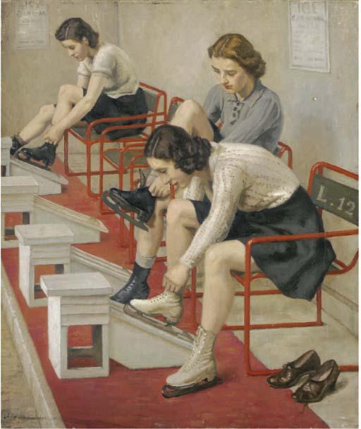 Charles H. H. Burleigh - A day at the ice rink