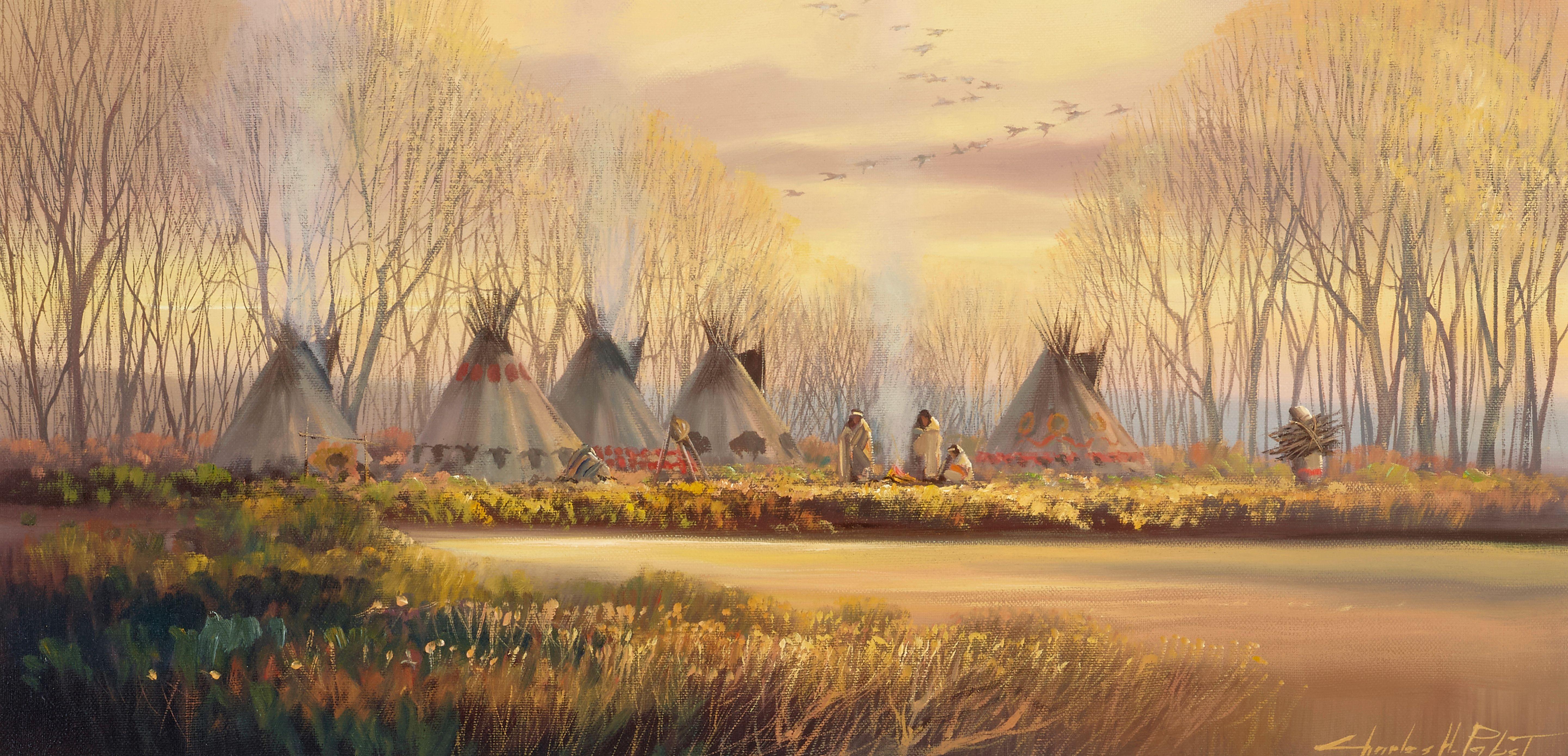 Charles H. Pabst - Peaceful Encampment