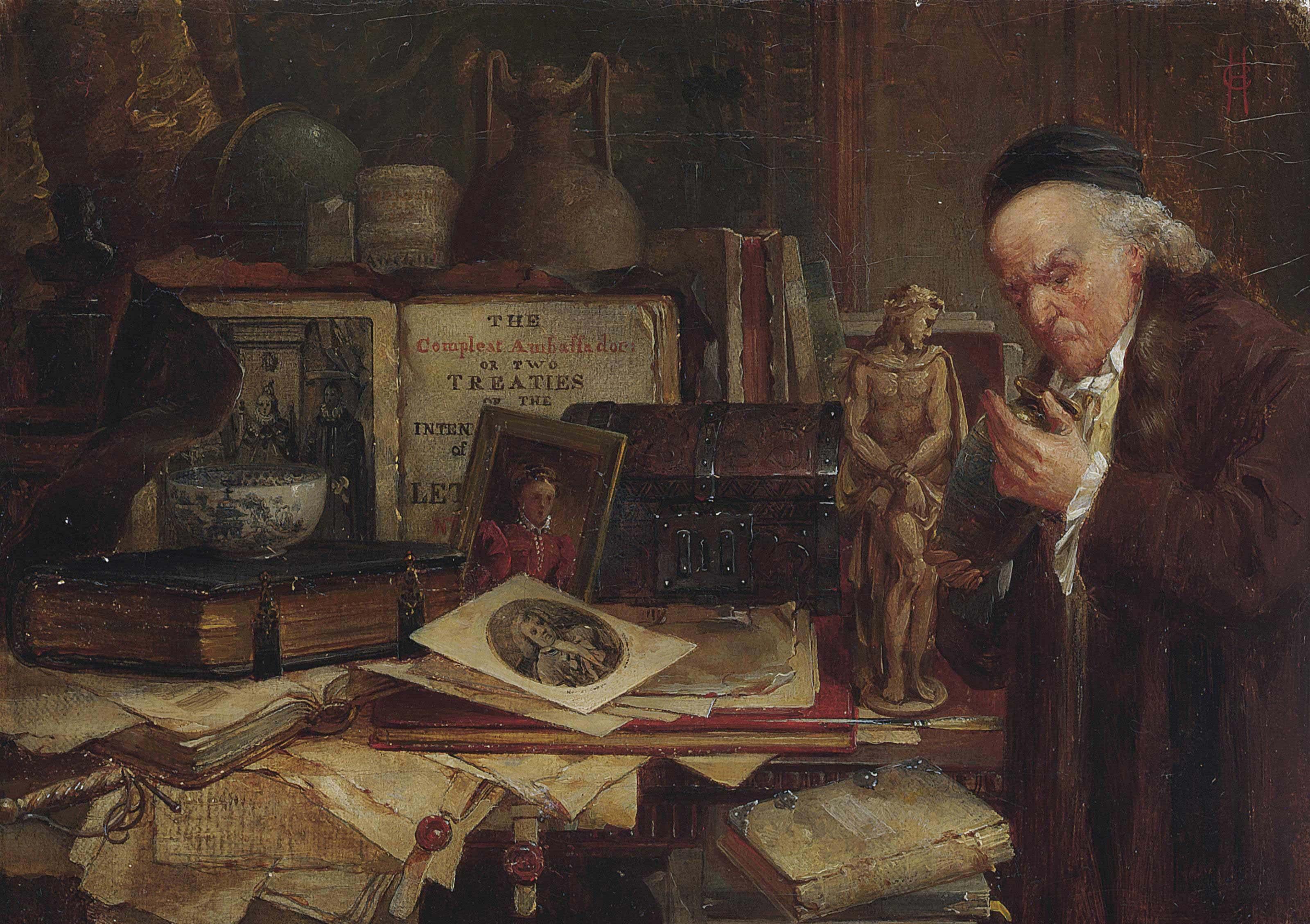 Charles Halkerston - Studying the old authors; and The antiquarian