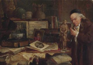 Charles Halkerston - Studying the old authors; and The antiquarian