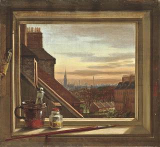 Charles Halkerston - View from the studio window at Buccleuch Place