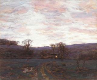 Charles Harold Davis - Sundown Under a Blazing Sky