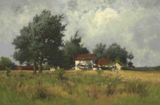 Charles Harry Eaton - Farmhouse in a Landscape