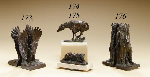 Charles Harry Humphriss - Eagle Bookends; a pair