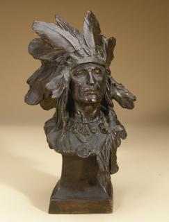 Charles Harry Humphriss - Indian Chief with Feathered Headdress