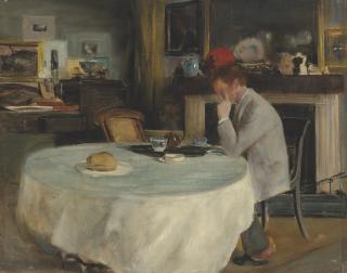 Charles Haselwood Shannon, R.A. - Portrait of Charles Ricketts, painted at Kennington Road, Lambeth