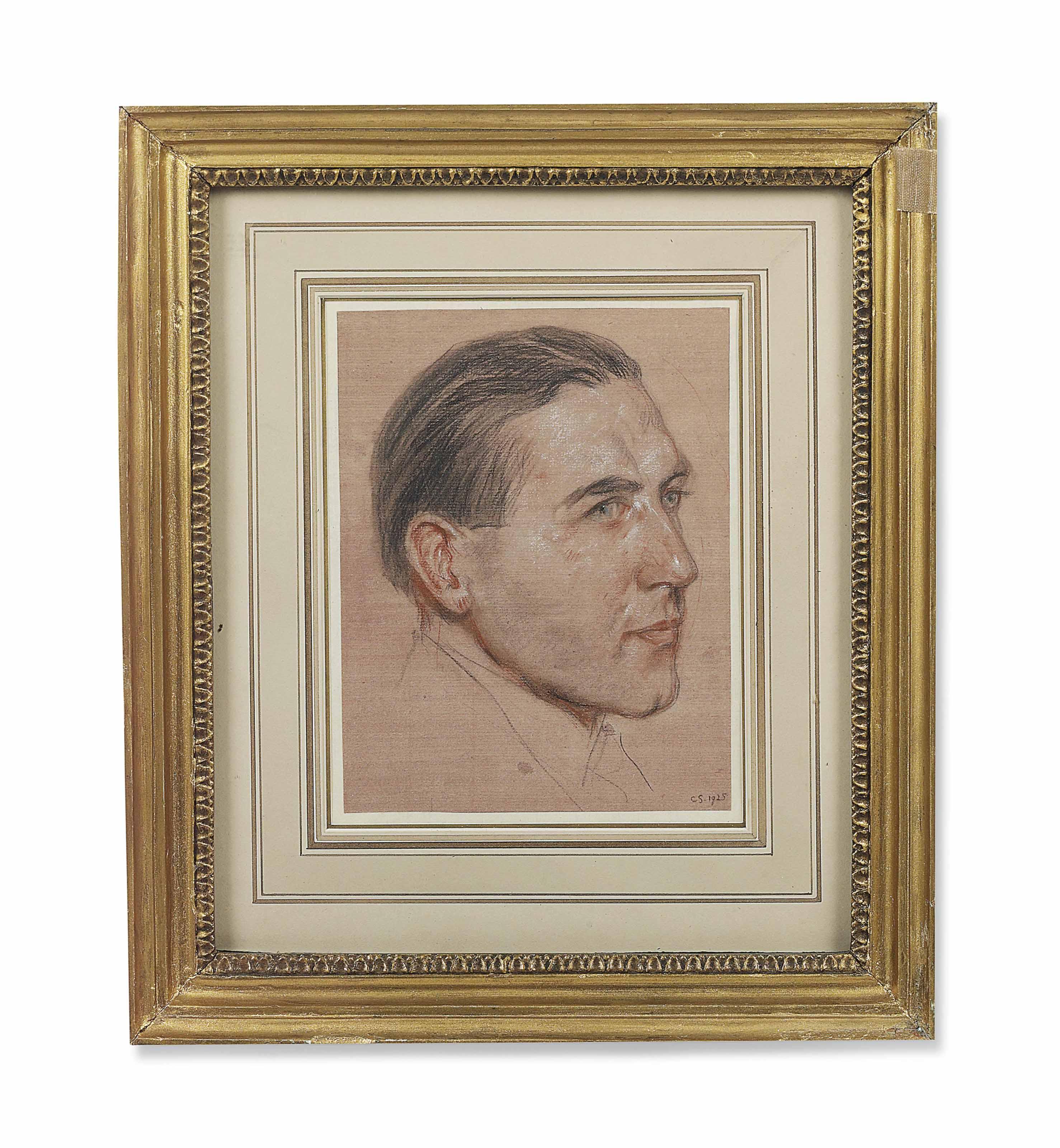 Charles Haslewood Shannon - Portrait of a gentleman, bust-length