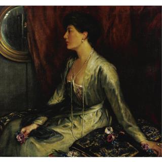 Charles Haslewood Shannon - Portrait Of Baroness Toinon Von Essen