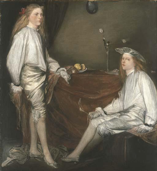 Charles Hazelwood Shannon, R.A. - Rose and Blanche (Les Marmitons)