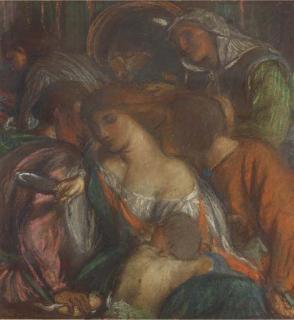 Charles Hazelwood Shannon, R.A. - Study for Tibullus in the House of Delia