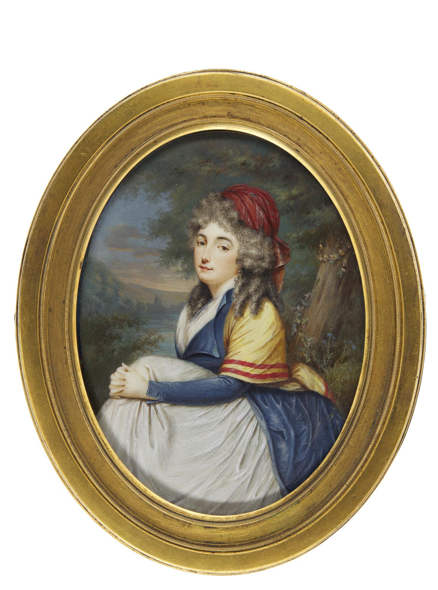 Charles Hénard - Portrait Of A Lady, Circa 1795