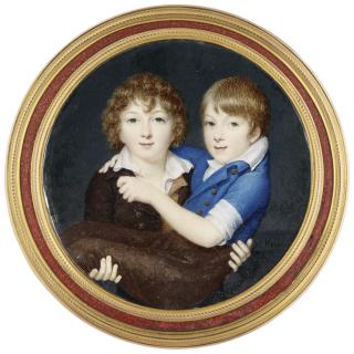 Charles Hénard - Portrait Of Two Brothers