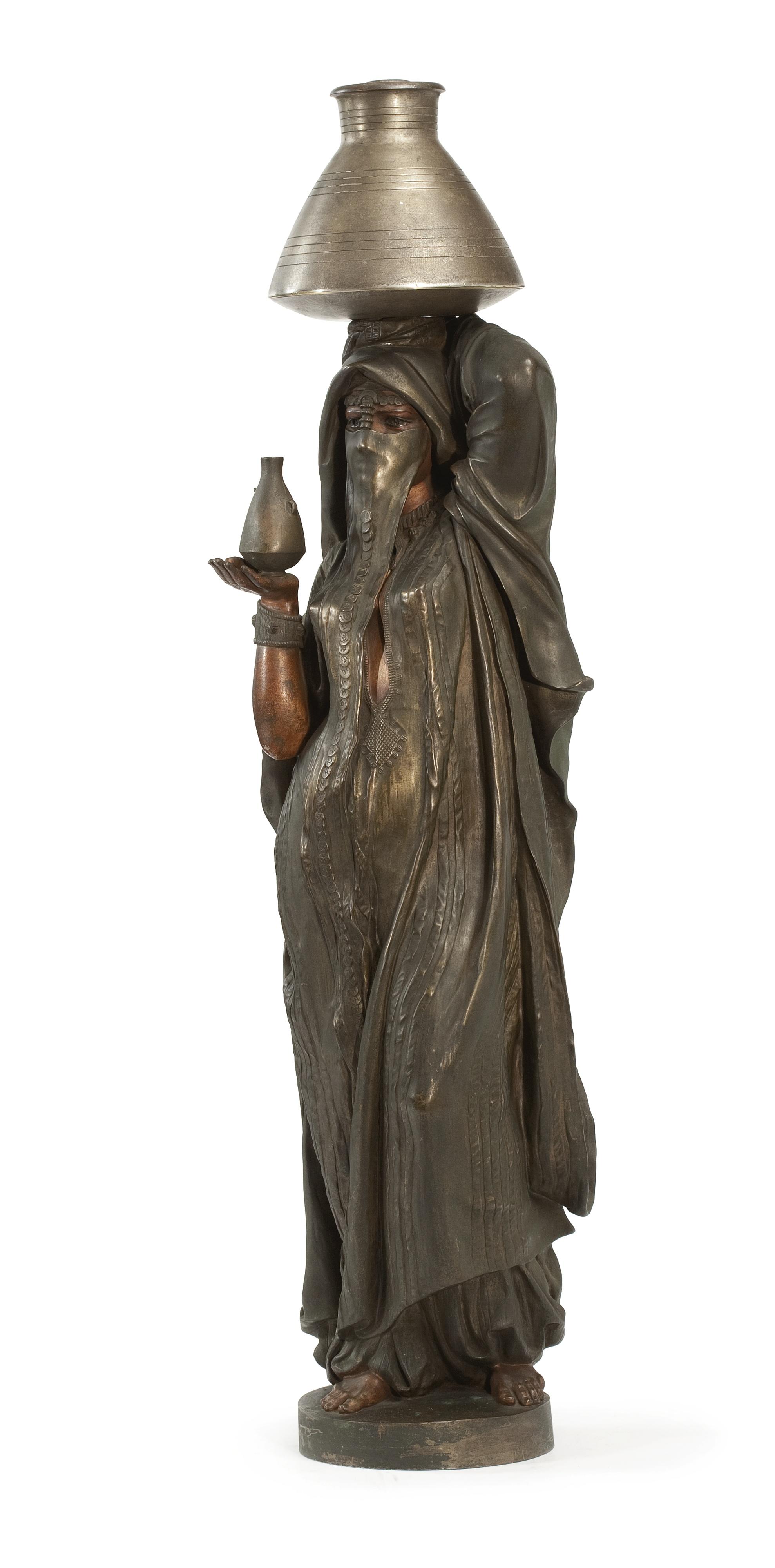 Charles-Henri-Joseph Cordier - French femme Fellah Voilée Allant Puiser De L\'Eau Au Nil