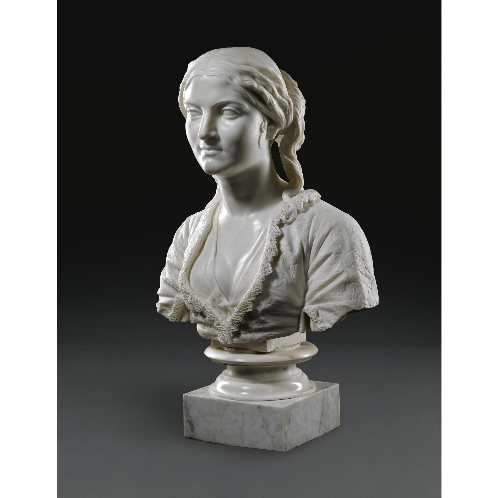 Charles-Henri-Joseph Cordier - French Jeune Femme Pariote (Young Woman Of Paros)