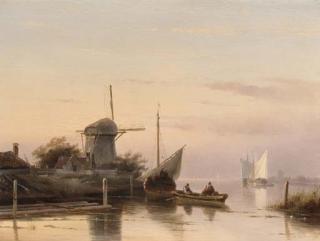 Charles Henri Joseph Leickert - Dutch estuary