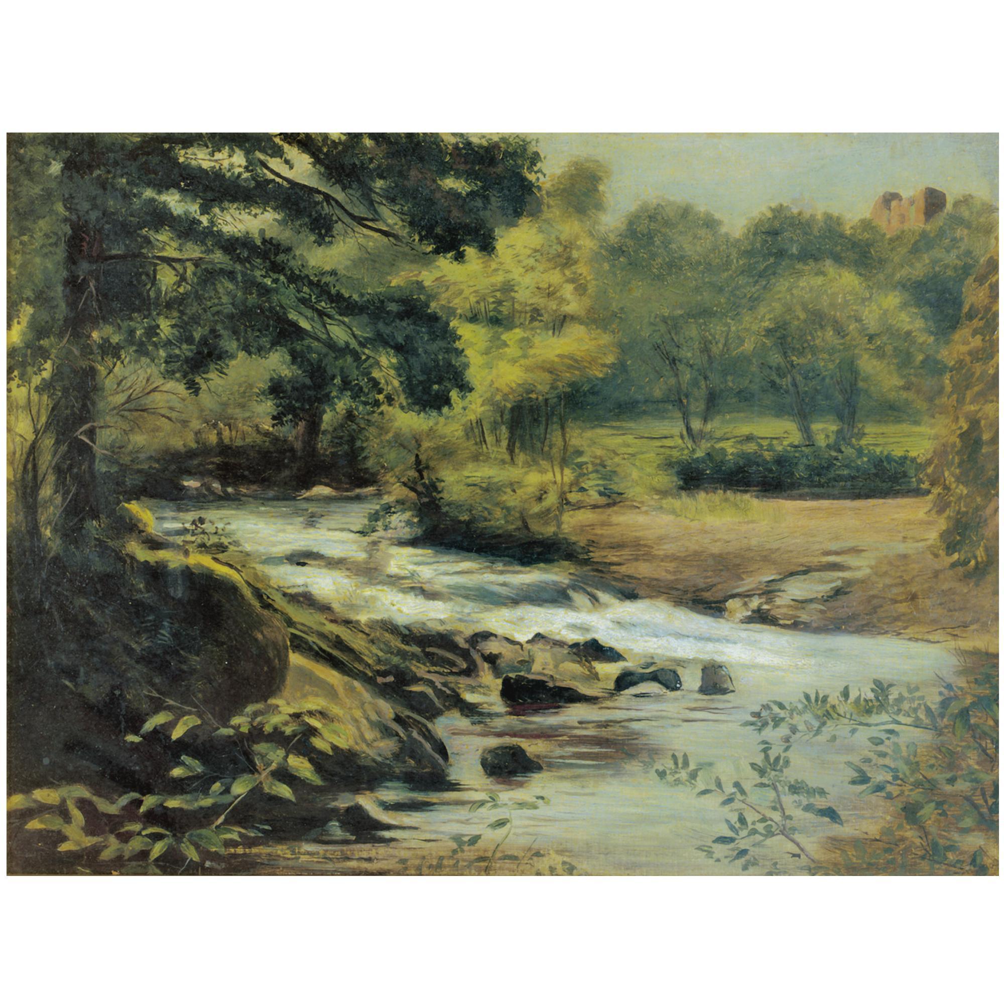 Charles Henry Augustus Lutyens - A View Of Newark Castle, Selkirkshire