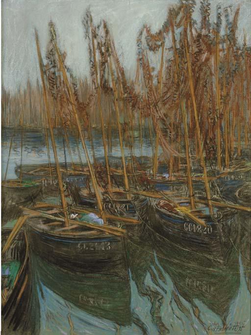 Charles Henry Fromuth - Docked Fishing Boats