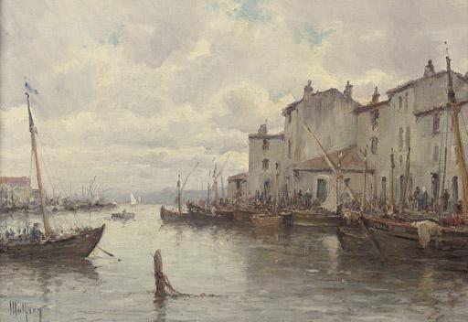 Charles-Henry Malfroy - Fishing boats at the quay, Marseilles