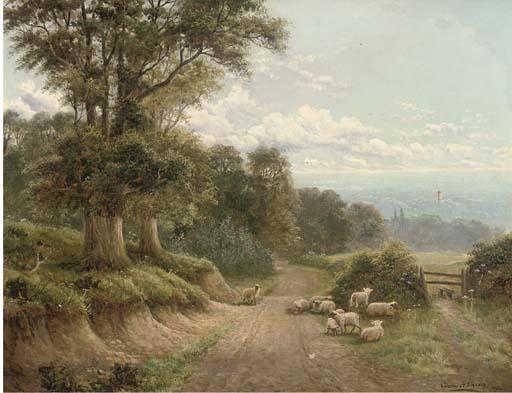 Charles Henry Passey - A lane near Dorking, Surrey