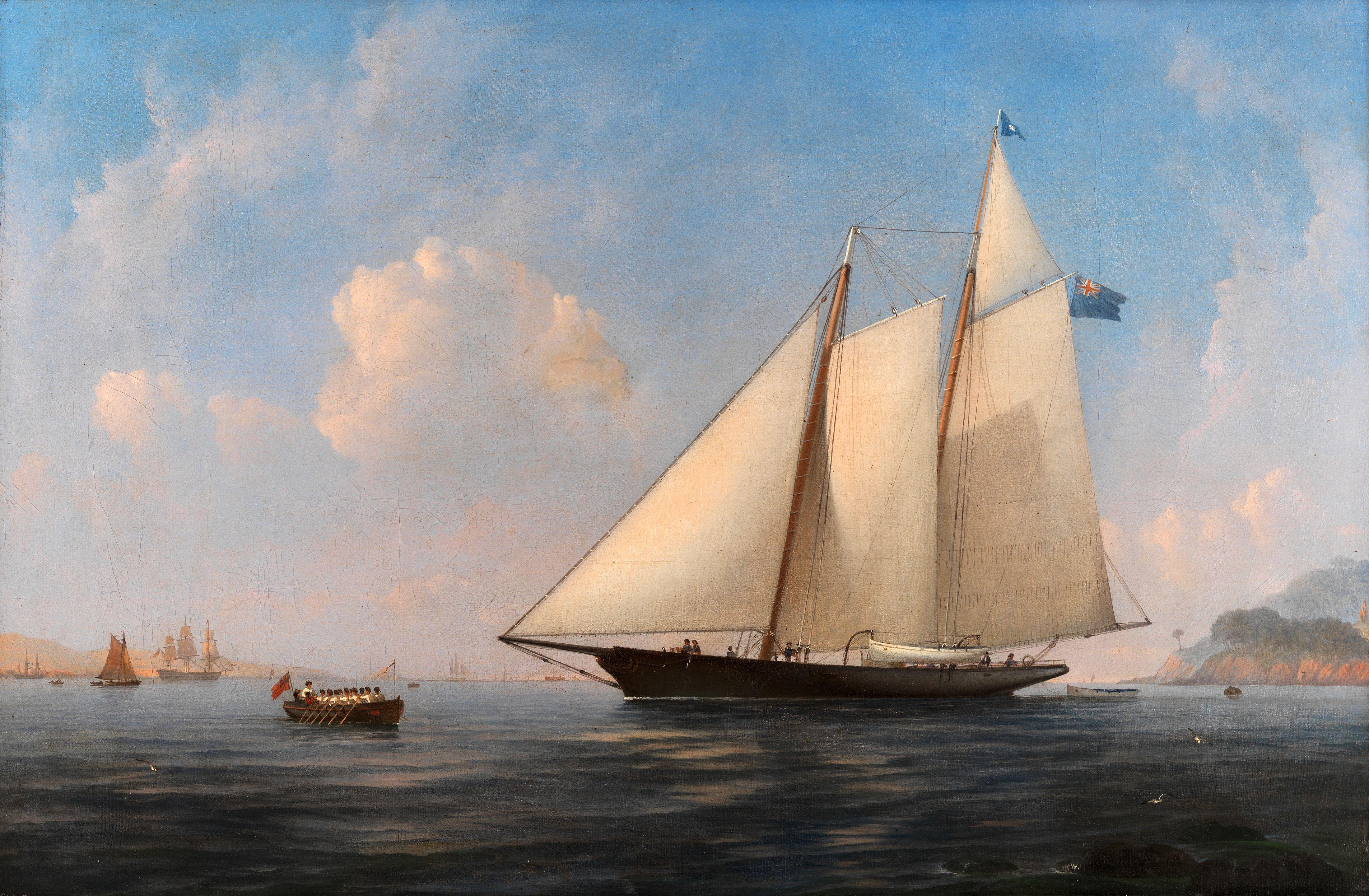 Charles Henry Seaforth - A schooner of the Royal Western Yacht Club in coastal waters