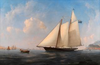 Charles Henry Seaforth - A schooner of the Royal Western Yacht Club in coastal waters