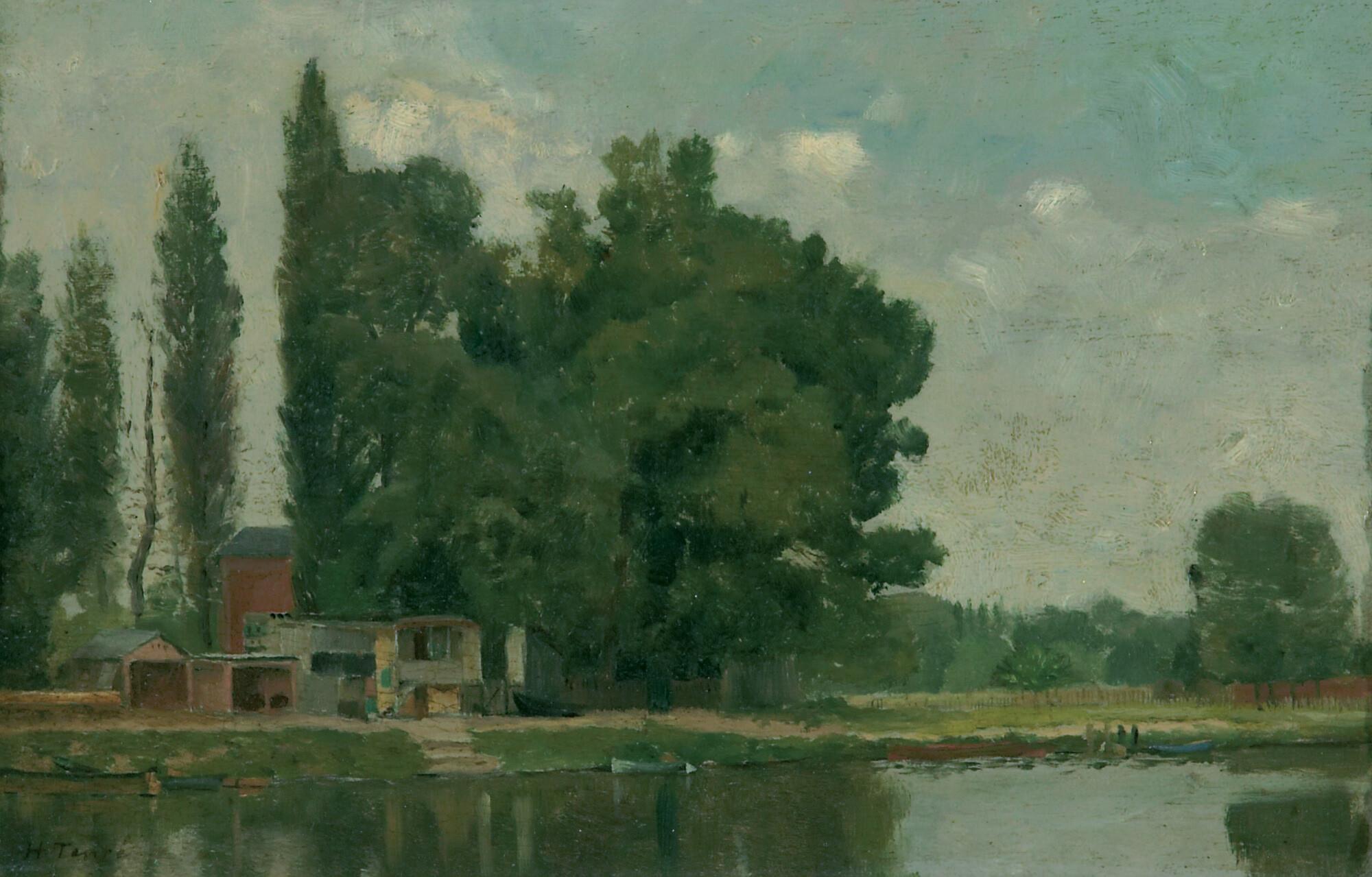 Charles Henry Tenré - An der Seine bei Bougival.