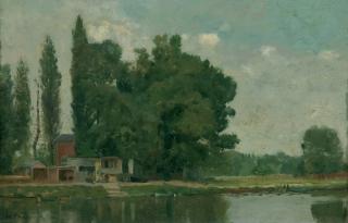Charles Henry Tenré - An der Seine bei Bougival.