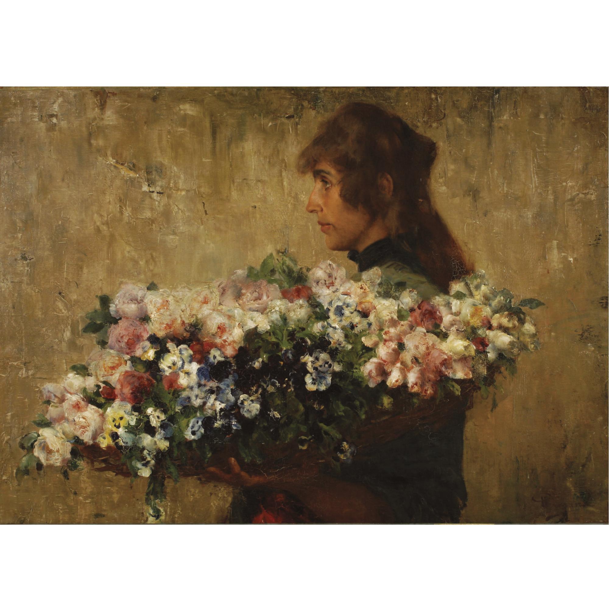 Charles Hermans - The Flower Seller