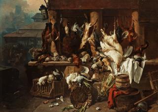 Charles Hoguet - Mechant stand with game