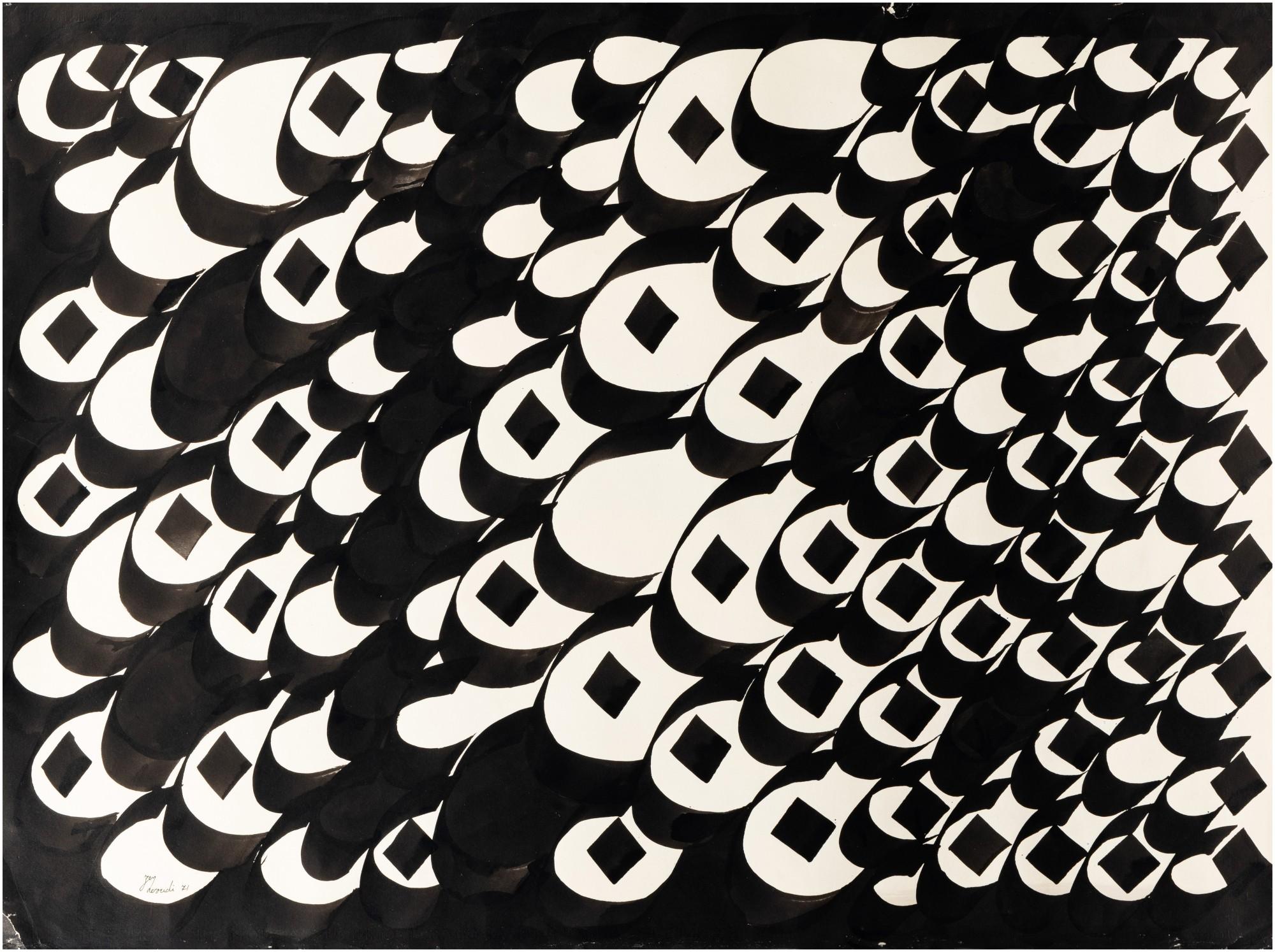 Charles Hossein Zenderoudi - Untitled