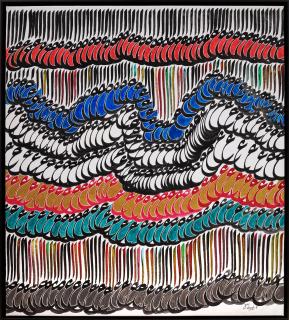 Charles Hossein Zenderoudi - Zamin Larzeh