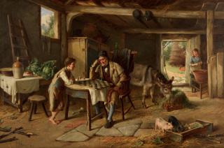 Charles Hunt - A game of draughts
