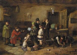 Charles Hunt - Children playing soldiers