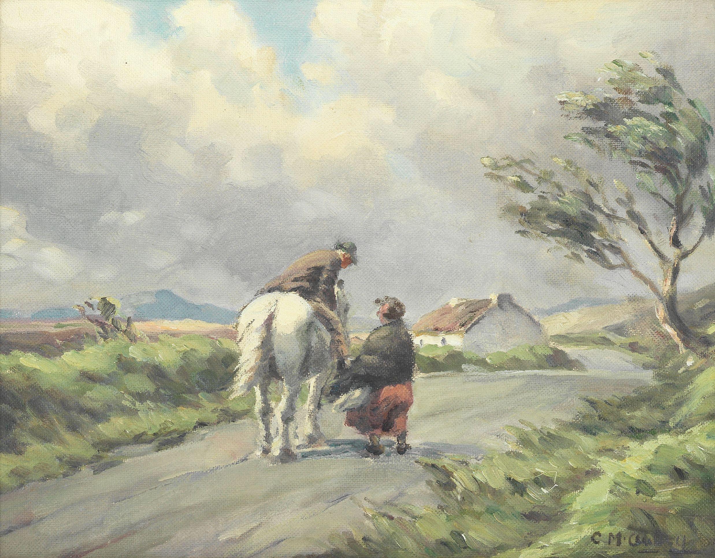 Charles J. Mcauley - On a Country Lane