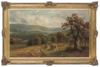 Charles James Adams - Gathering the hay