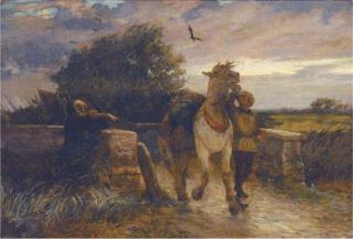 Charles James Adams - King Richard III\'s body being returned to Leicester