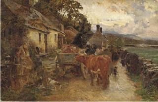 Charles James Adams - On a Highland road