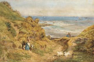 Charles James Adams - The return of the fishing fleet, Whitby