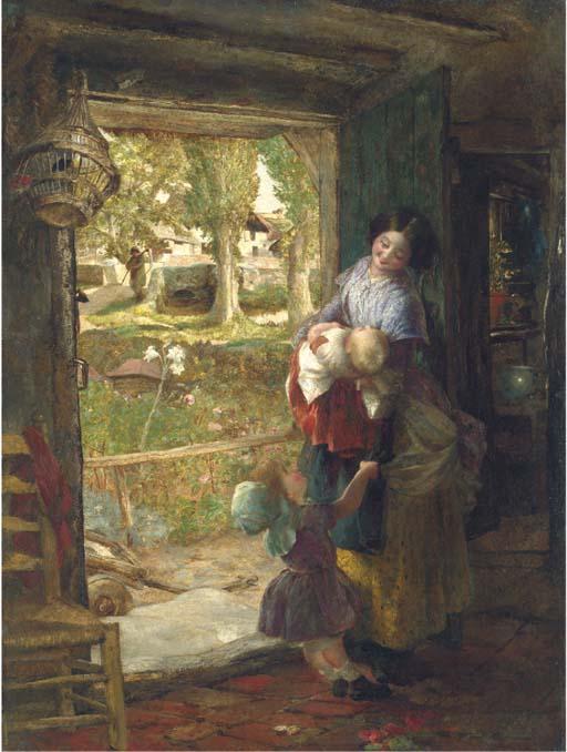 Charles James Lewis, R.I. - A Cottage Door