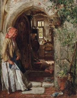 Charles James Lewis, R.I. - At the doorway