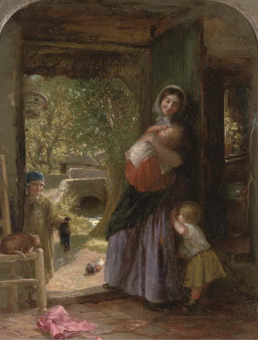 Charles James Lewis, R.I. - The Cottage Door