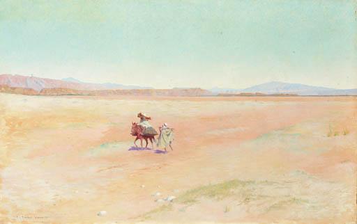 Charles James Theriat - Desert Travellers, Biskra