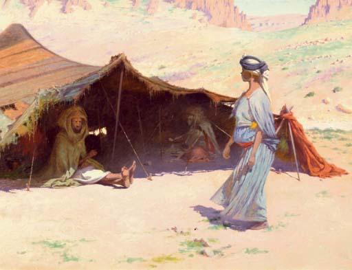Charles James Theriat - The desert camp