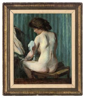 Charles-Jean Agard - A nude at her toilet