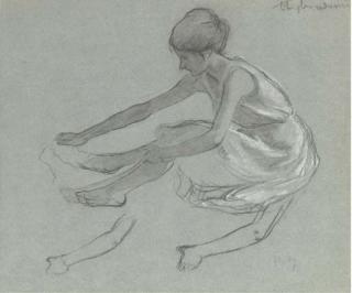 Charles-Jean Agard - Getting undressed, a sketch