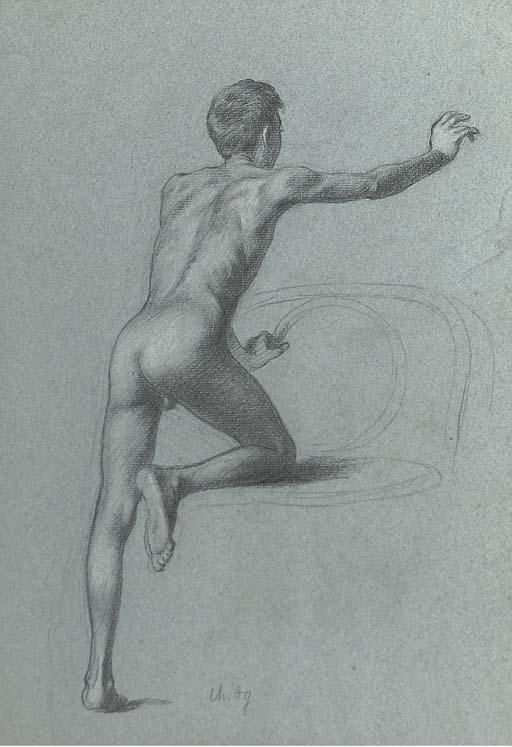 Charles-Jean Agard - Study of a nude boy