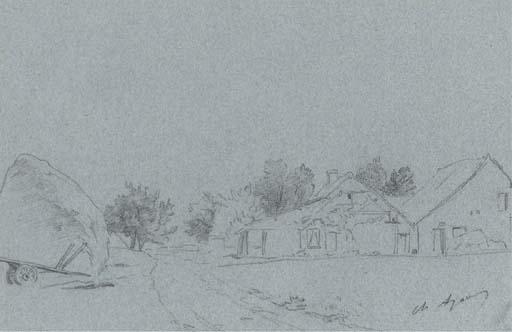 Charles-Jean Agard - The overloaded hay-cart